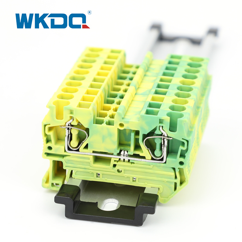 JST 4 PE Ground Screwless Terminal Block