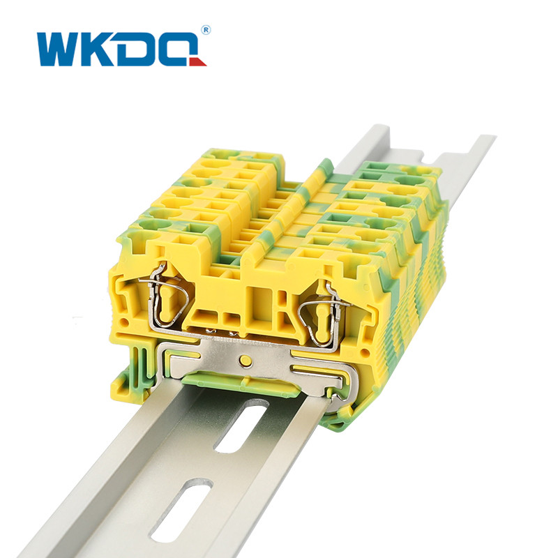JST 4-PE Spring Terminal Block Connector Green Color 800V 41A 4mm Cross Section