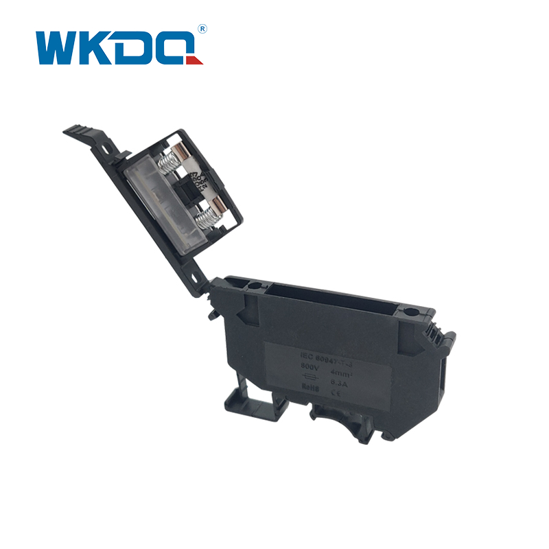 JUK 5-HESI Screw Terminal Block Connector Uk Series Rail Type Grey And Black Color