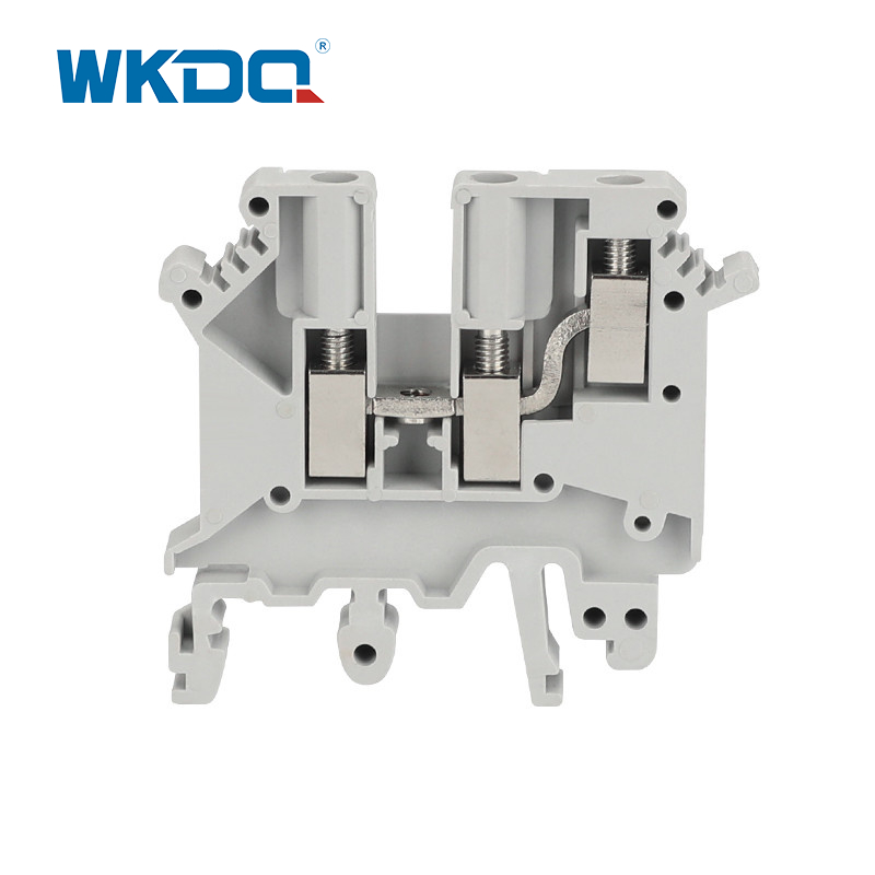 JUK5 TWIN Din Rail Power Terminal Block Brass And Steel Metal Material
