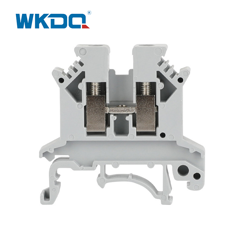 PA66 Din Rail Screw Terminal Block Flame Proof For Bridging