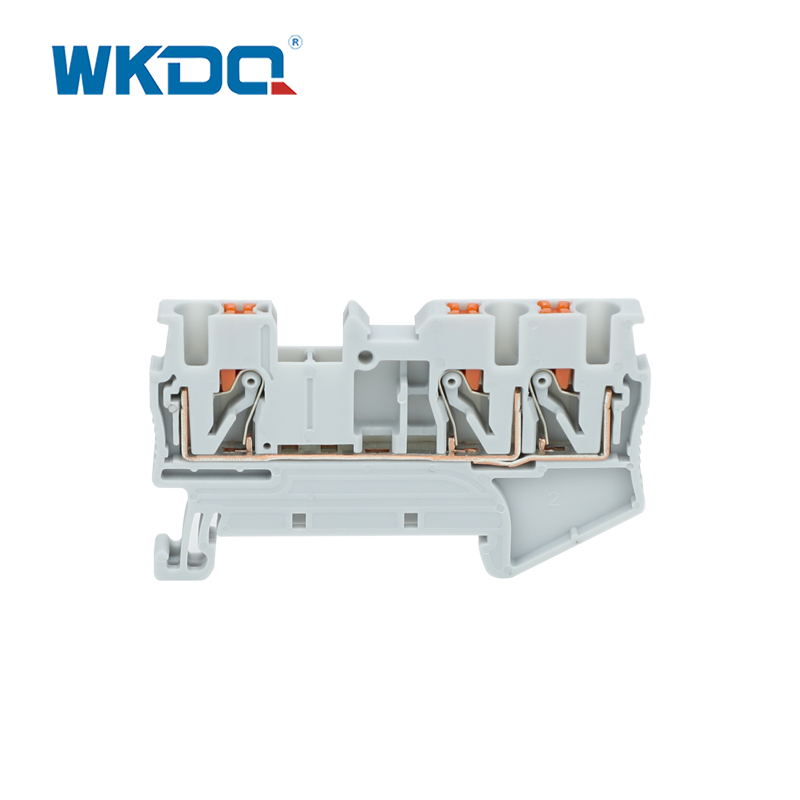 Spring Cage Connection Din Rail 2.5mm Terminal Block